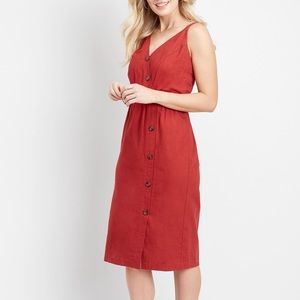 Maurice’s Linen Button Front Dress